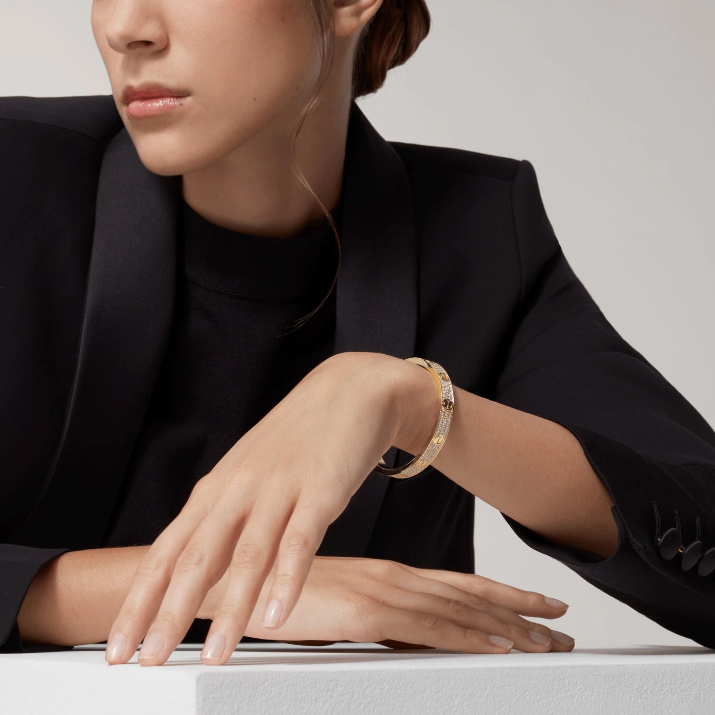 [Luxe Jewelry]LOVE BRACELET 6.1MM DIAMOND-PAVED
