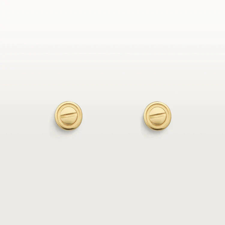 [Luxe Jewelry]LOVE EARRINGS GOLD 10MM