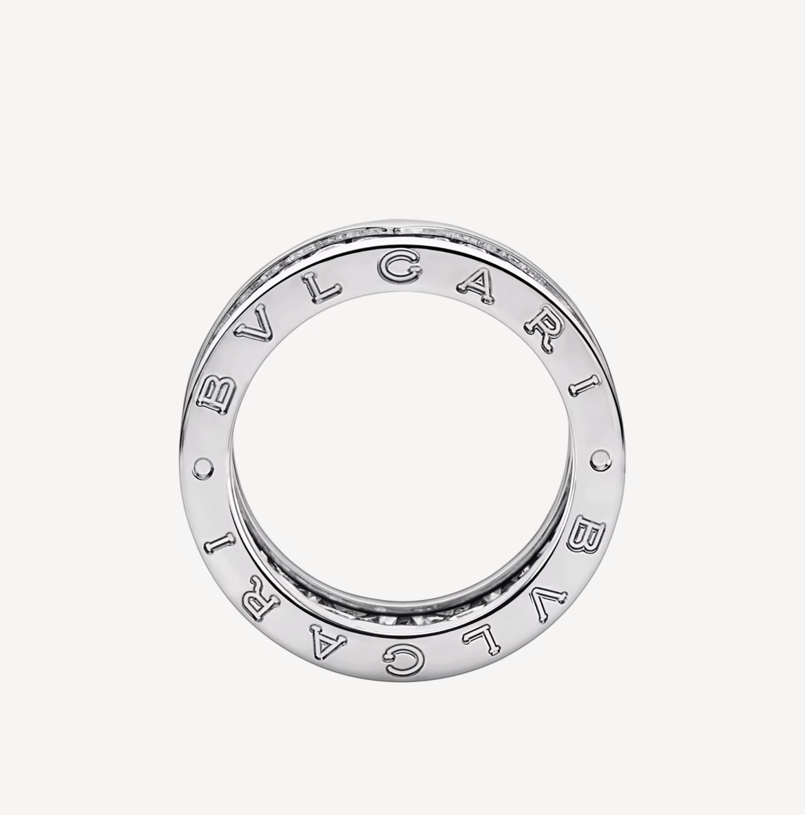 [Luxe Jewelry]ZERO 1 WITH PAVED DIAMONDS ON THE SPIRAL RING