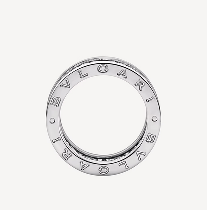[Luxe Jewelry]ZERO 1 WITH PAVED DIAMONDS ON THE SPIRAL RING
