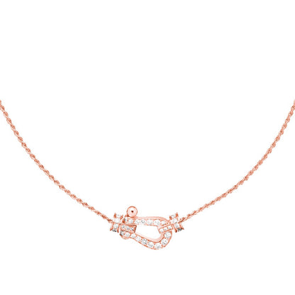 [Luxe Jewelry]FORCE 10 PINK GOLD DIAMOND NECKLACE