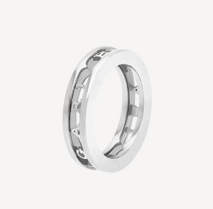 [Luxe Jewelry]ZERO 1 ONE-BAND WITH OPENWORK LOGO SPIRAL RING
