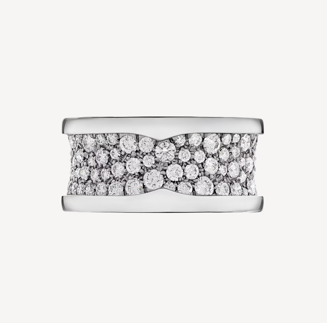 [Luxe Jewelry]ZERO 1 WITH PAVED DIAMONDS ON THE SPIRAL RING