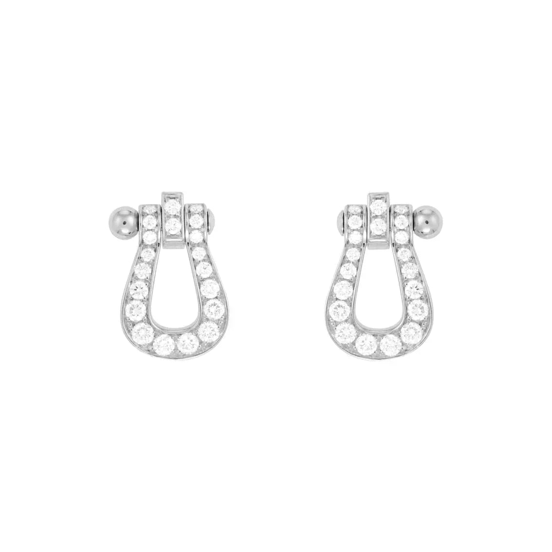 [Luxe Jewelry]FORCE 10 FULL DIAMOND STUD EARRINGS MINI MODEL