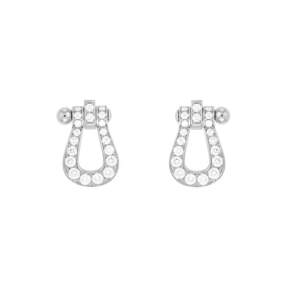 [Luxe Jewelry]FORCE 10 FULL DIAMOND STUD EARRINGS MINI MODEL