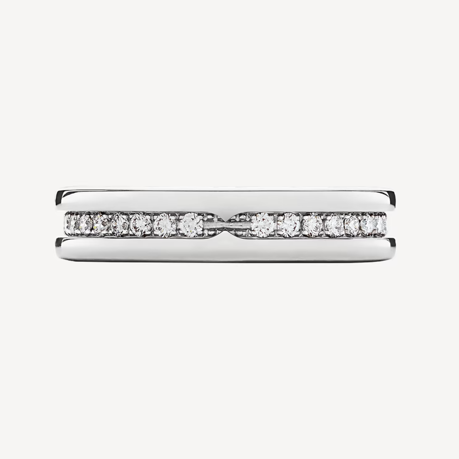 [Luxe Jewelry]ZERO 1 ONE-BAND PAVED DIAMONDS ON THE SPIRAL RING