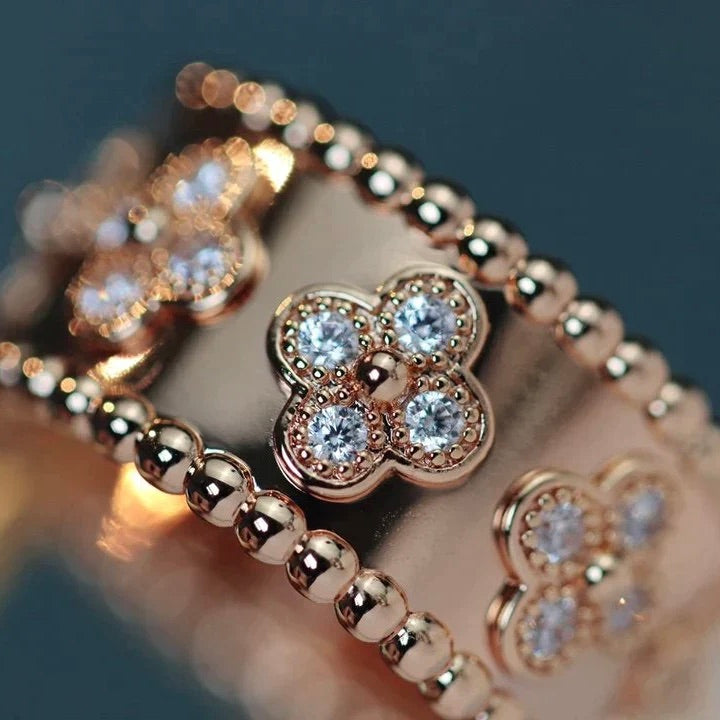 [Luxe Jewelry]CLOVER KALEIDOSCOPE RING 10MM