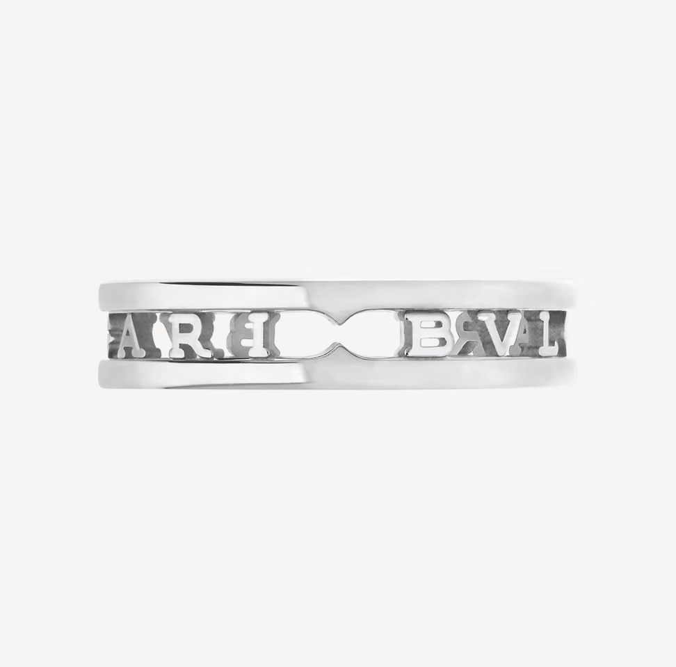 [Luxe Jewelry]ZERO 1 ONE-BAND WITH OPENWORK LOGO SPIRAL RING