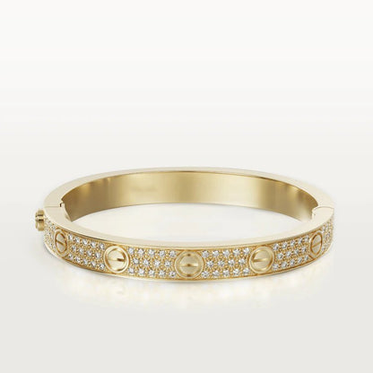 [Luxe Jewelry]LOVE BRACELET 6.1MM DIAMOND-PAVED