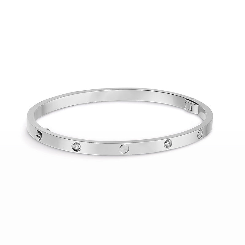 [Luxe Jewelry]LOVE BRACELET 3.65MM 6 DIAMONDS