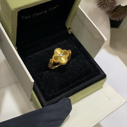 [Luxe Jewelry]CLOVER RIVERSIBLE BLUE AGATE RING