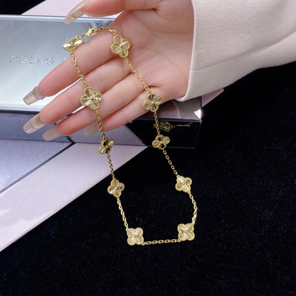 [Luxe Jewelry]CLOVERS THE 10-MOTIFS LASER NECKLACE
