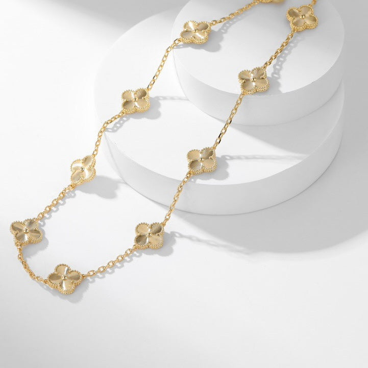 [Luxe Jewelry]CLOVERS THE 10-MOTIFS LASER NECKLACE
