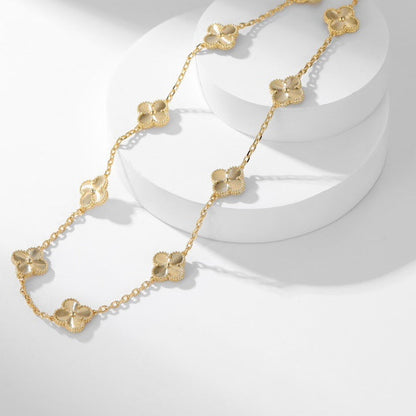 [Luxe Jewelry]CLOVERS THE 10-MOTIFS LASER NECKLACE