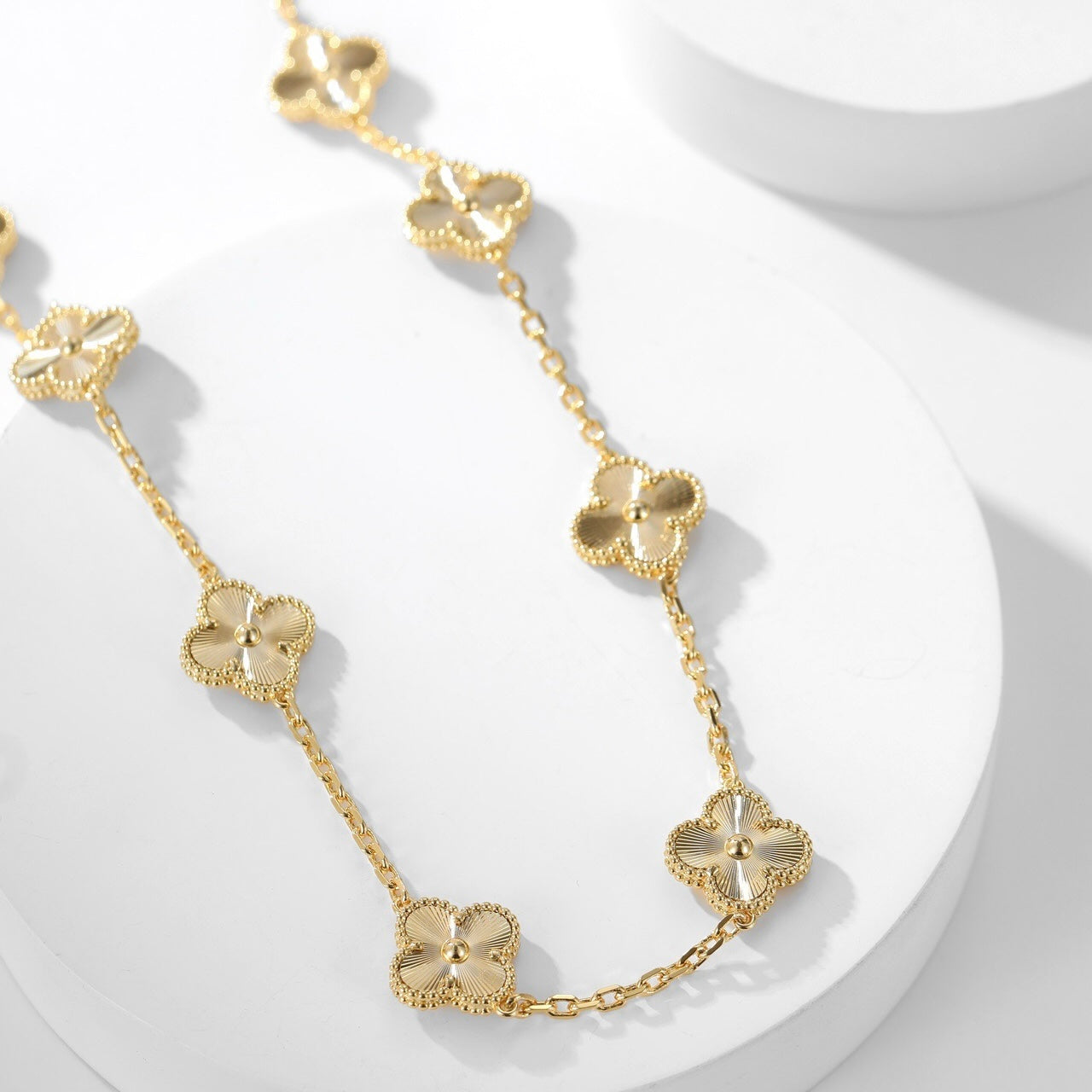 [Luxe Jewelry]CLOVERS THE 10-MOTIFS LASER NECKLACE