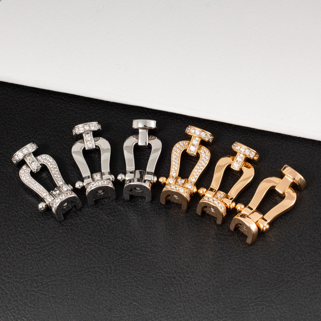 [Luxe Jewelry]FORCE LARGE HORSESHOE FULL DIAMOND BRACELET ROSE GOLD
