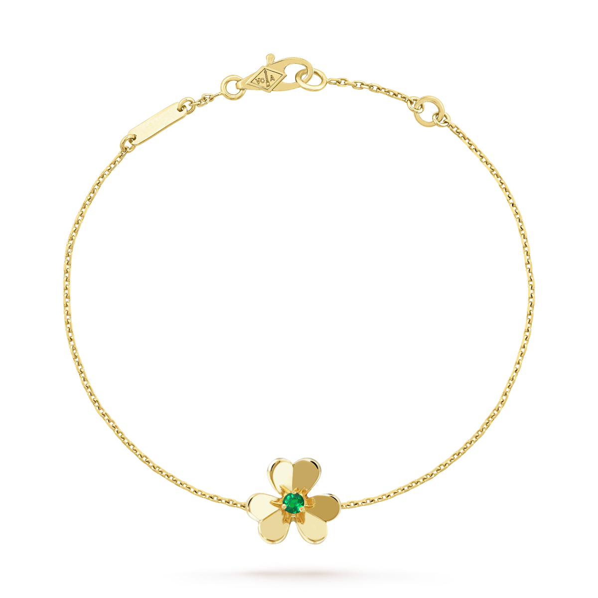 [Luxe Jewelry]FRIVOLE GOLD FLOWER PINK MALACHITE BRACELET