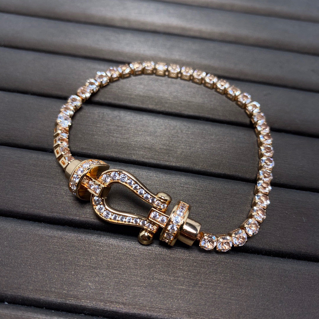 [Luxe Jewelry]FORCE  HORSESHOE  DIAMOND TENNIS BRACELET