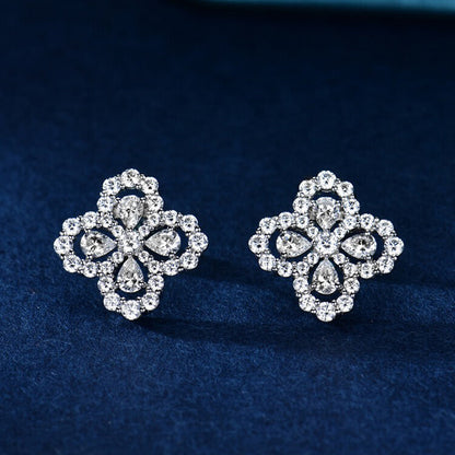 [Luxe Jewelry]LOOP EARRINGS FULL MOTIF DIAMOND 16MM