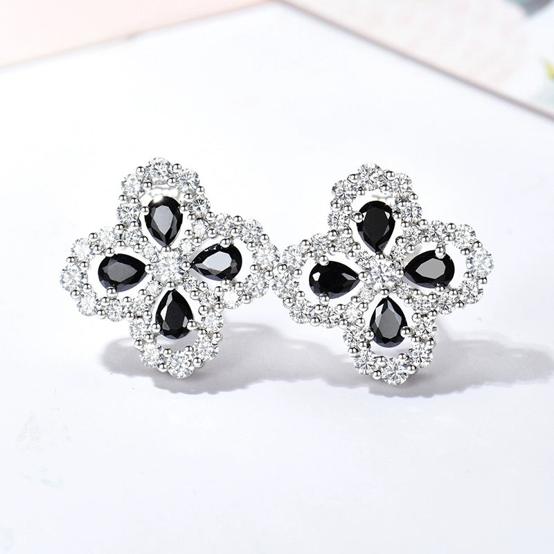 [Luxe Jewelry]LOOP EARRINGS FULL MOTIF DIAMOND 16MM