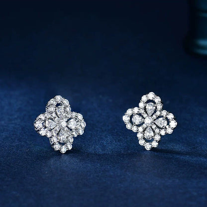 [Luxe Jewelry]LOOP EARRINGS FULL MOTIF DIAMOND 16MM