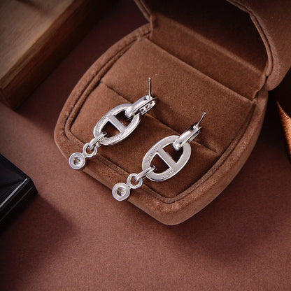 [Luxe Jewelry]HM CHAINE DIAMOND EARRINGS
