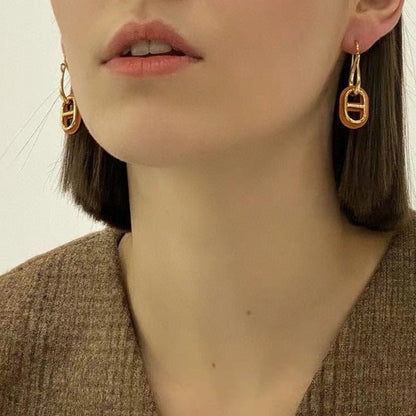 [Luxe Jewelry]HM O'MAILLON GOLD EARRINGS