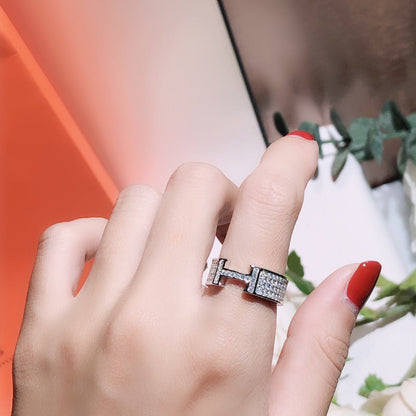 [Luxe Jewelry]H RING FULL DIAMOND