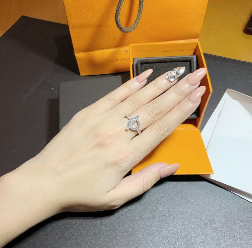 [Luxe Jewelry]ECHAPPEE RING SILVER DIAMOND