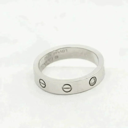 [Luxe Jewelry]LOVE RING 4MM 1 DIAMOND SILVER