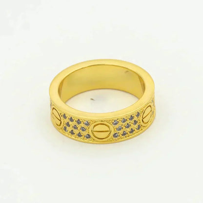 [Luxe Jewelry]LOVE RING 5.5MM DIAMONDS PAVED