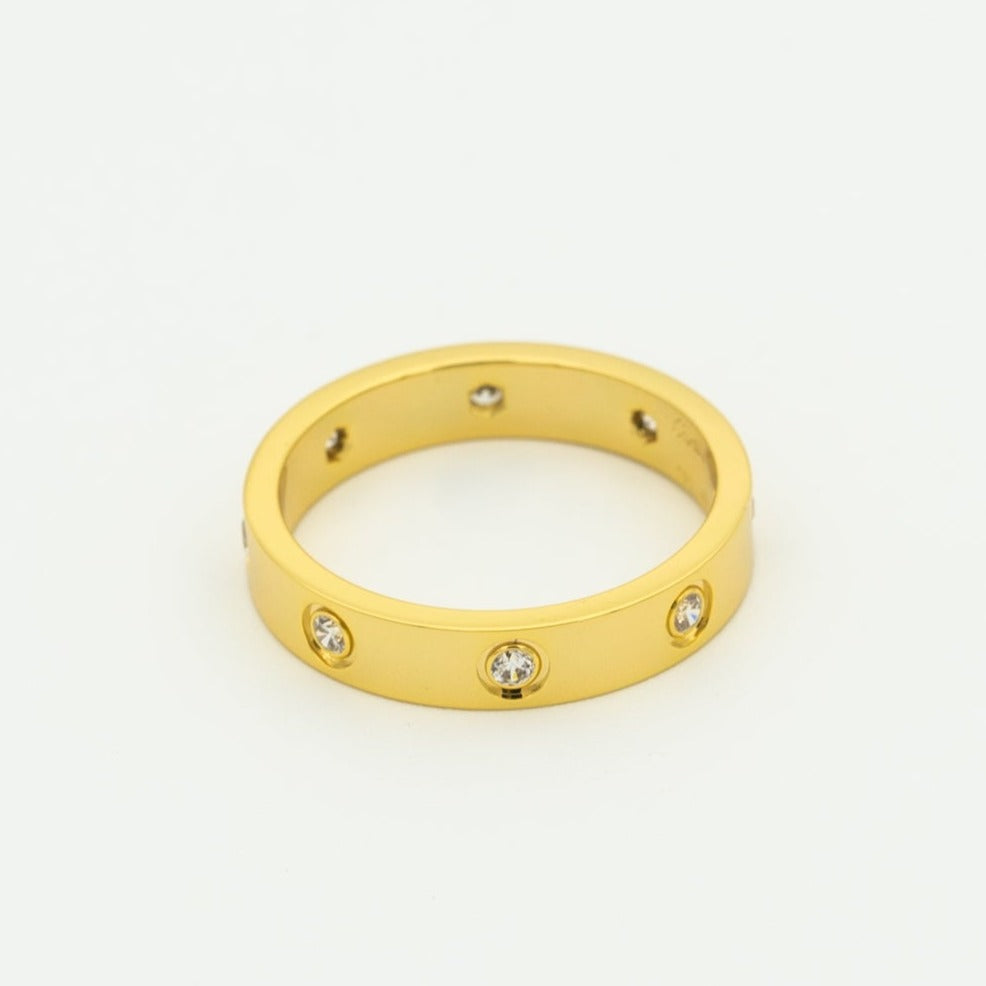 [Luxe Jewelry]LOVE RING 3.6MM 8 DIAMONDS