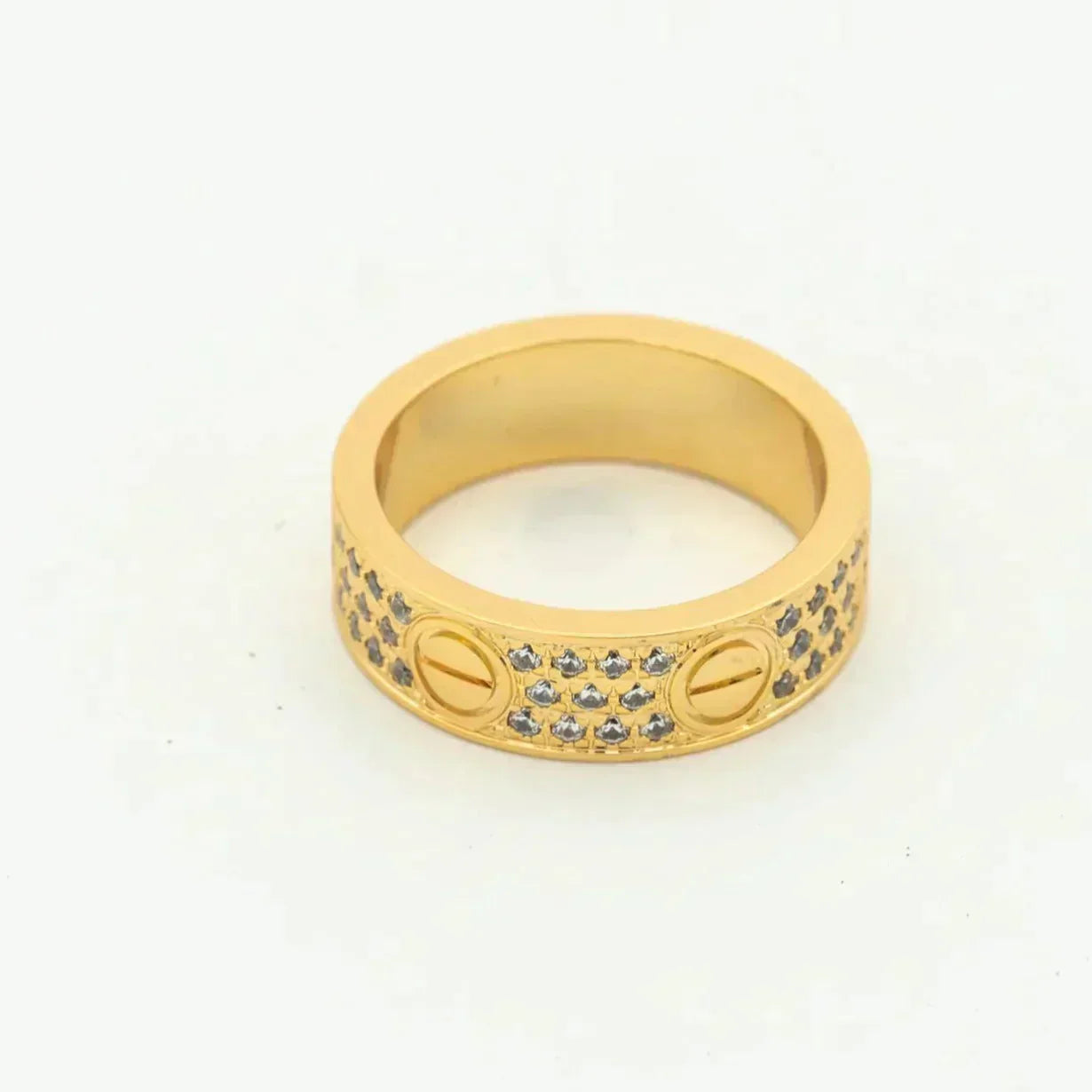 [Luxe Jewelry]LOVE RING 5.5MM DIAMONDS PAVED