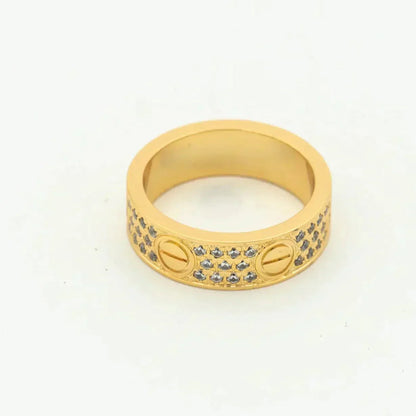 [Luxe Jewelry]LOVE RING 5.5MM DIAMONDS PAVED