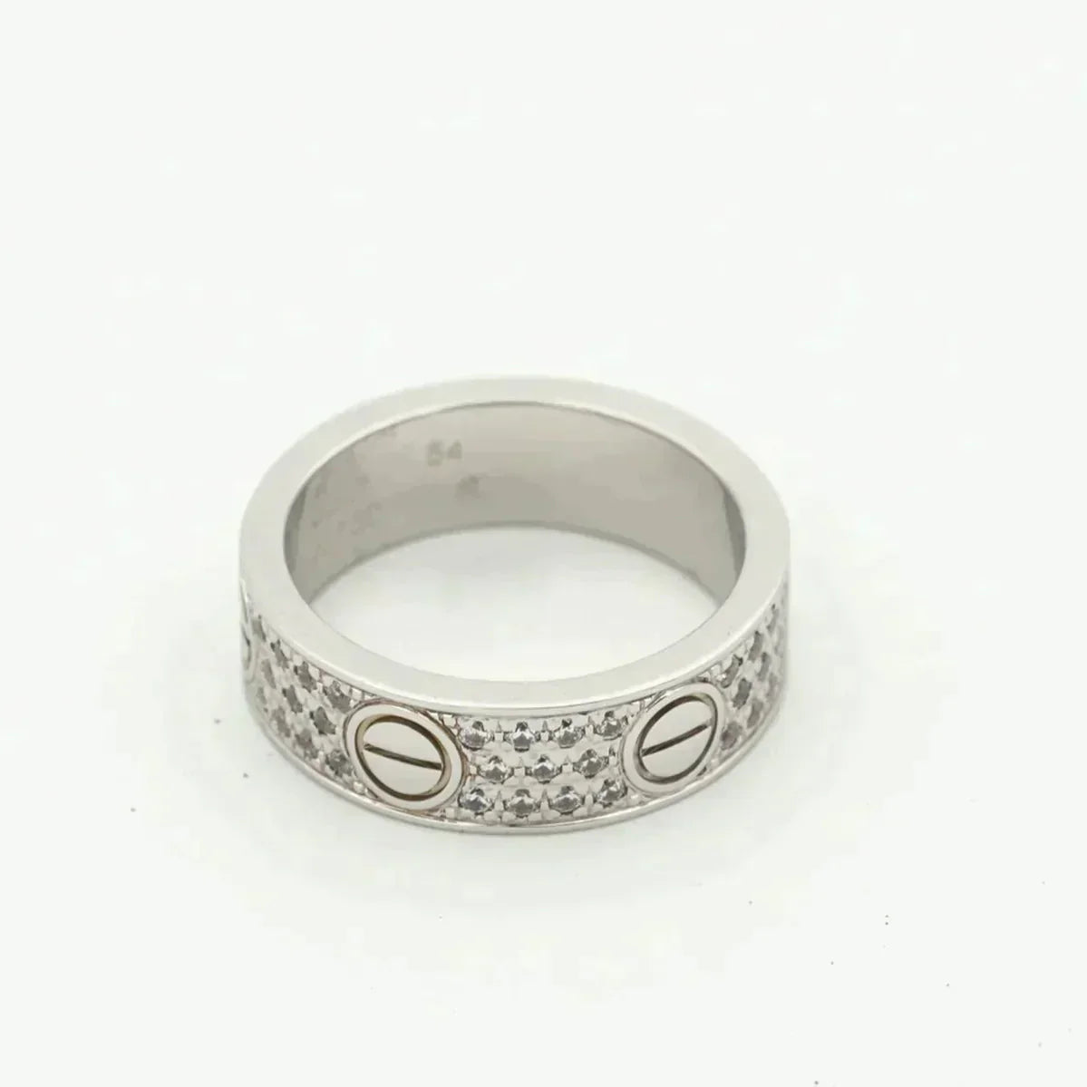 [Luxe Jewelry]LOVE RING 5.5MM DIAMONDS PAVED