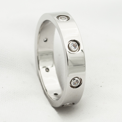 [Luxe Jewelry]LOVE RING 3.6MM 8 DIAMONDS