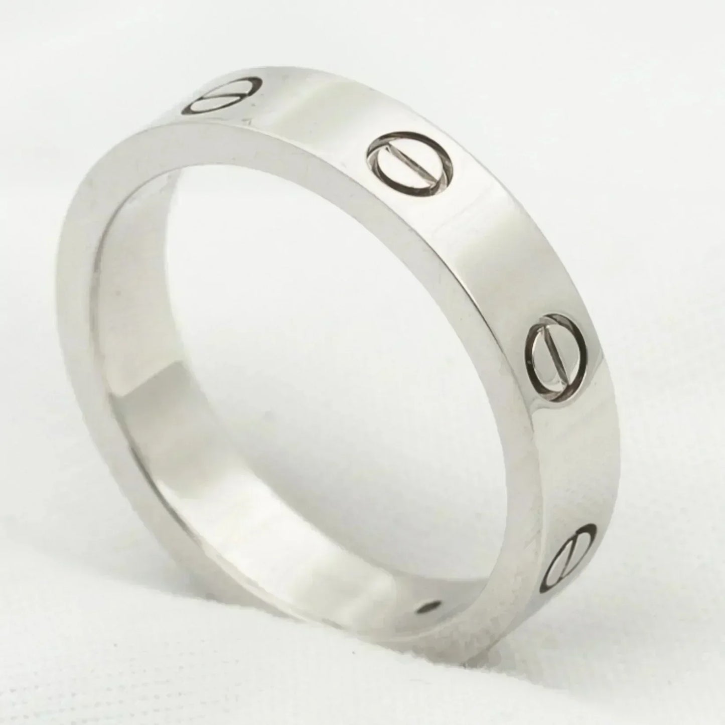 [Luxe Jewelry]LOVE RING 4MM 1 DIAMOND SILVER