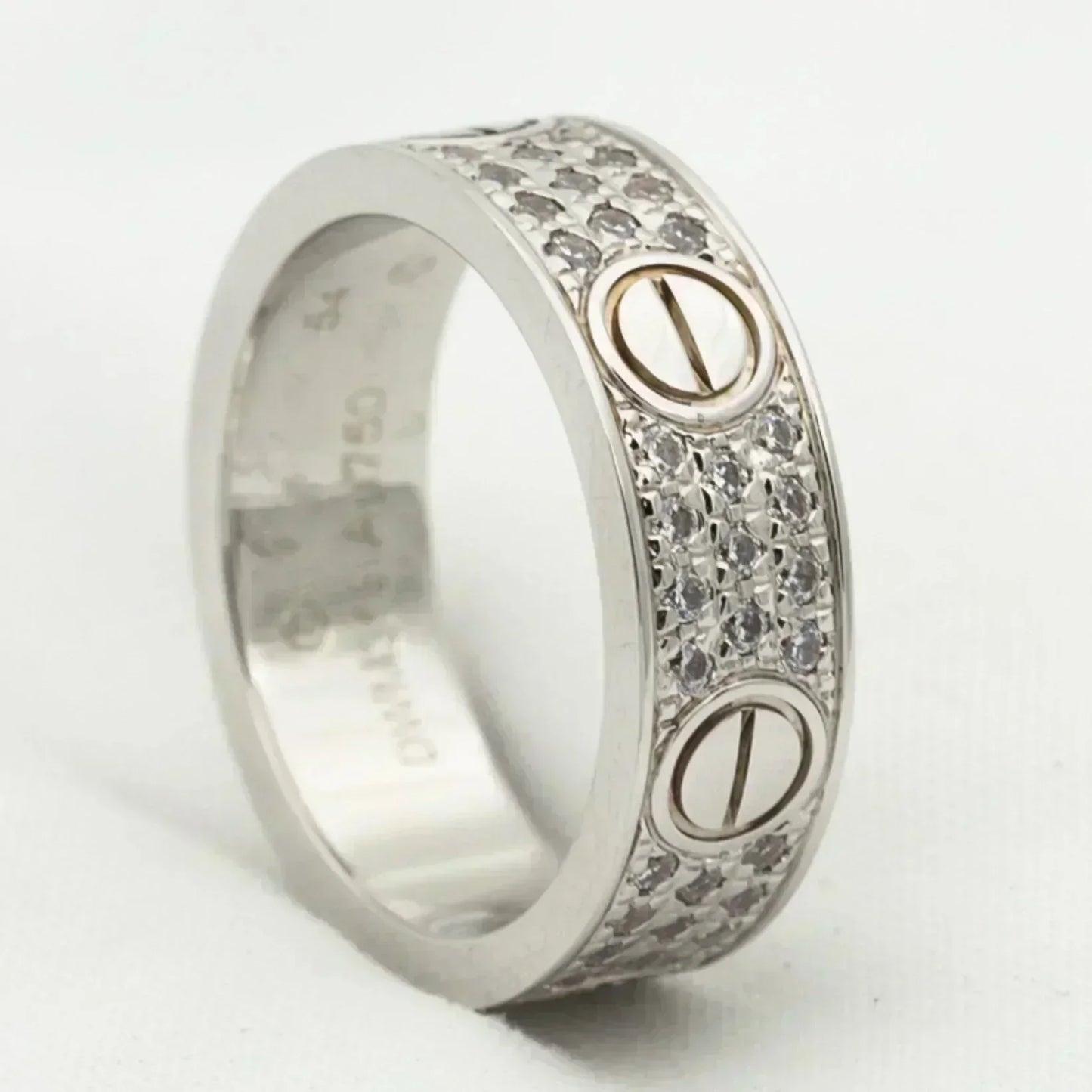 [Luxe Jewelry]LOVE RING 5.5MM DIAMONDS PAVED