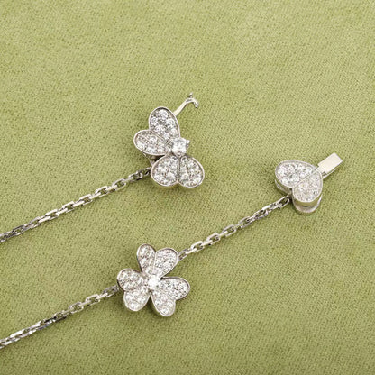 [Luxe Jewelry]FRIVOLE SILVER 9 FLOWERS NECKLACE