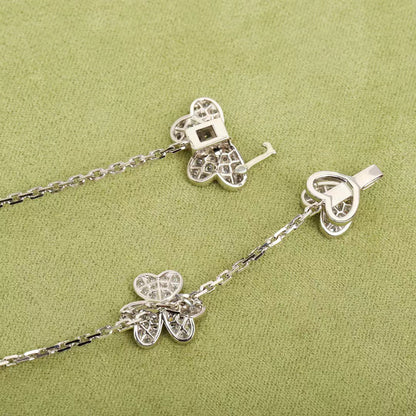 [Luxe Jewelry]FRIVOLE SILVER 9 FLOWERS NECKLACE