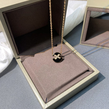[Luxe Jewelry]JEUX DE PINK GOLD DIAMOND NECKLACE