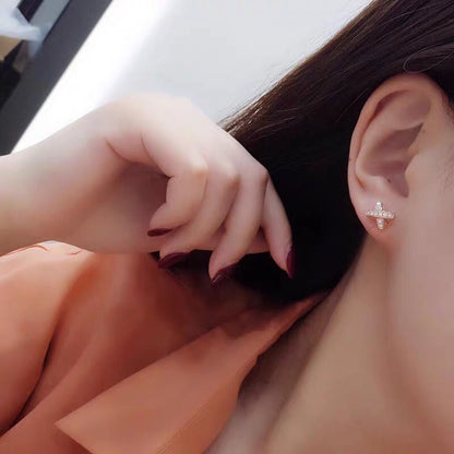 [Luxe Jewelry]JEUX DE GOLD DIAMOND EARRINGS