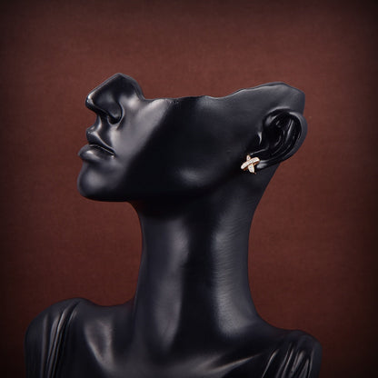 [Luxe Jewelry]JEUX DE GOLD DIAMOND EARRINGS