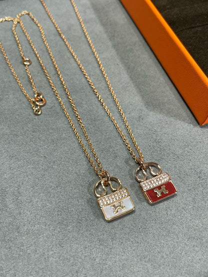 [Luxe Jewelry]H CIRCE MOISSANITE PENDANT NECKLACE GOLD