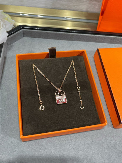 [Luxe Jewelry]H CIRCE MOISSANITE PENDANT NECKLACE GOLD