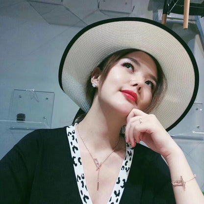 [Luxe Jewelry]HM NECKLACE PLATINUM ROSE GOLD DIAMOND