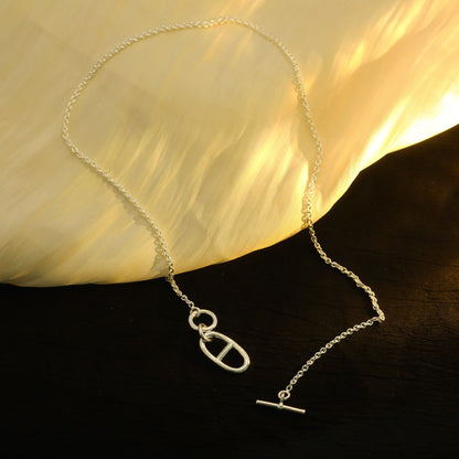 [Luxe Jewelry]HM CHAINE D'ANCRE PENDANT NECKLACE STERLING SILVER