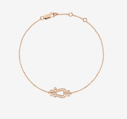 [Luxe Jewelry]FORCE 10 FULL DIAMOND BUCKLE CHAIN LINK MINI MODEL