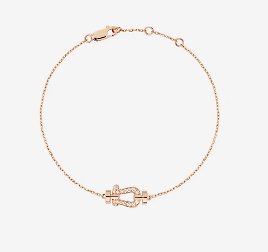 [Luxe Jewelry]FORCE 10 FULL DIAMOND BUCKLE CHAIN LINK MINI MODEL