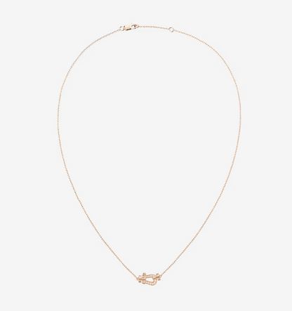 [Luxe Jewelry]FORCE 10 DIAMOND PINK GOLD NECKLACE MINI MODEL